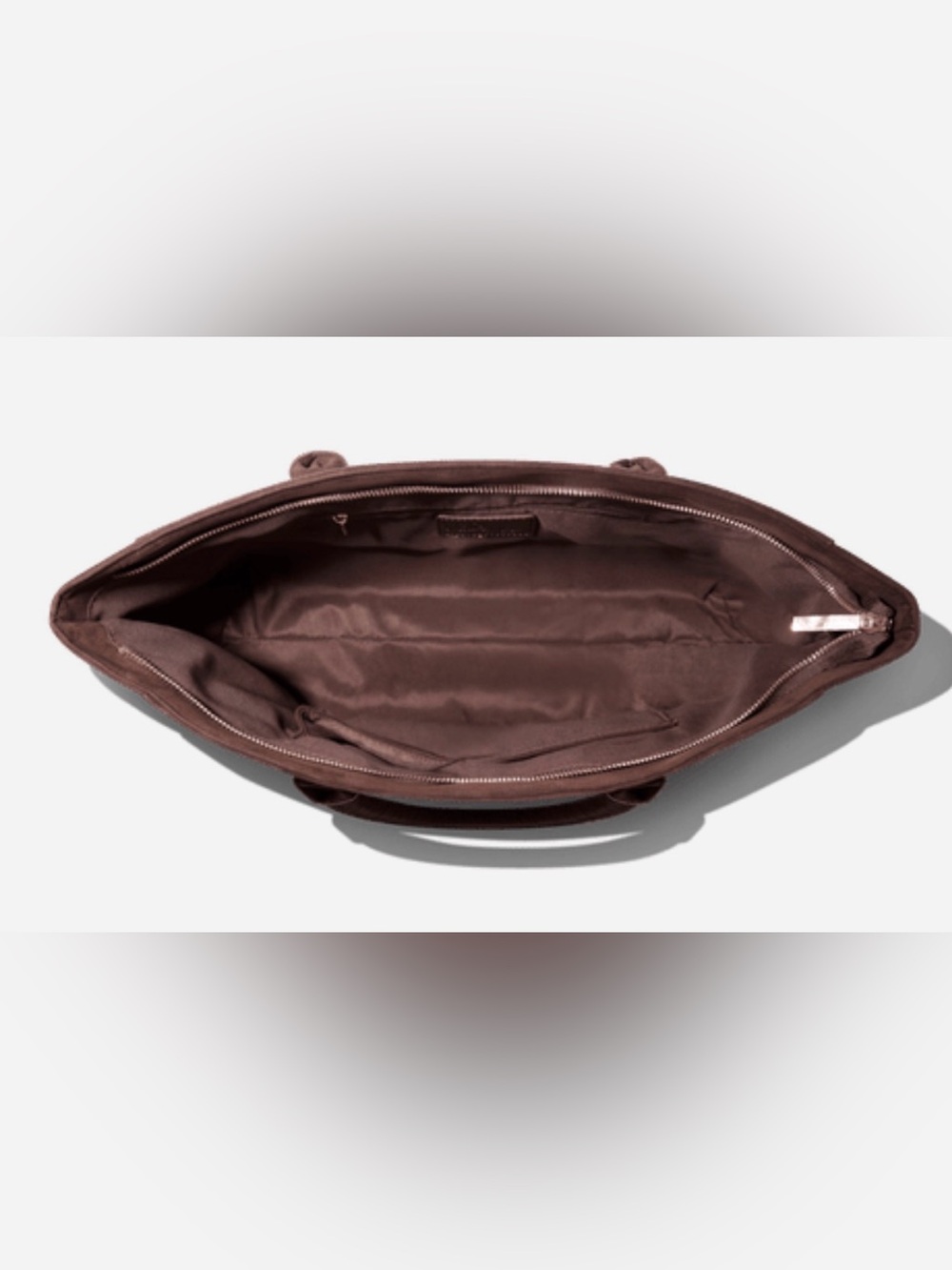 Mali & Lili’s Faux Suede Tote Bag-Chocolate Brown-NWT - Picture 3 of 12